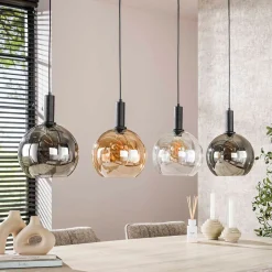 Hanglamp tricolore 4-lichts zwart - Santa Sfera