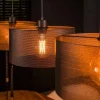 Hanglamp zwart gaas - Santa Mesh Round