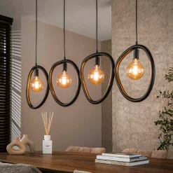 Hanglamp zwart - Santa Pebble