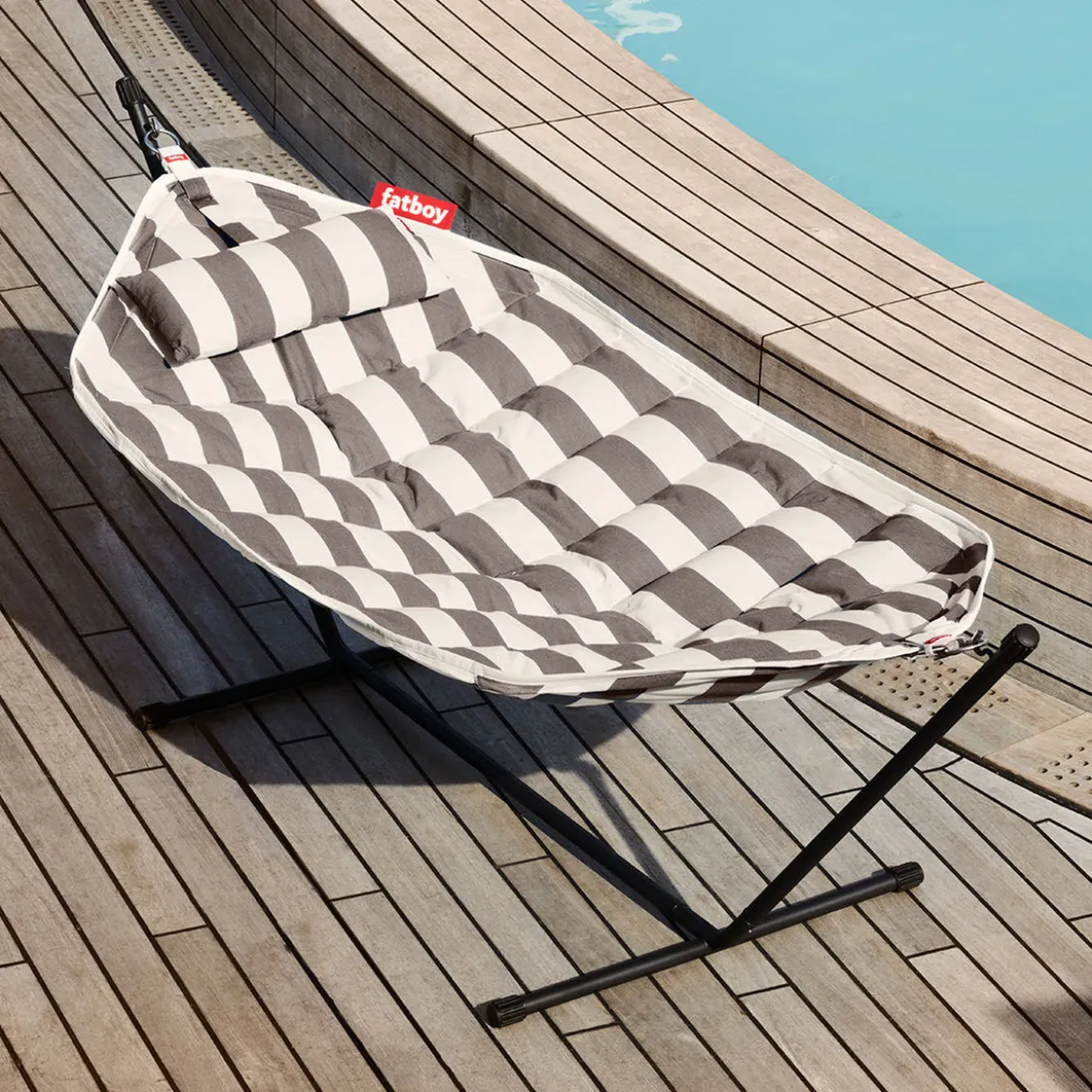 Hangmat olefin stof met standaard - Fatboy Headdemock Superb + Rack