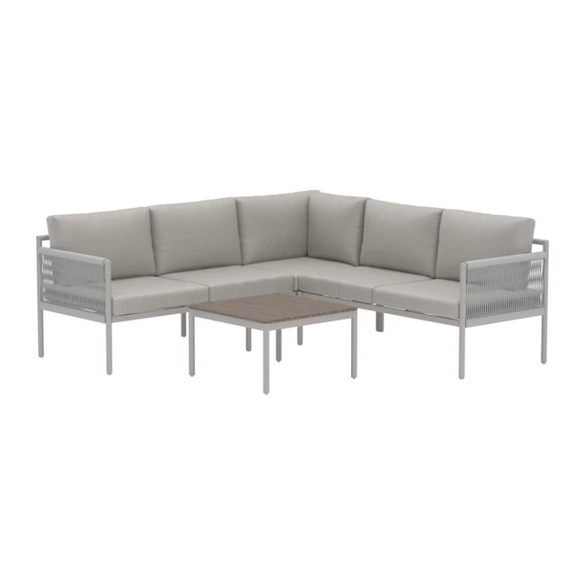Hoekbank loungeset beige - Lavis Kos