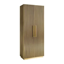 Hoge kast messing met ribbels - Richmond Interiors Ironville
