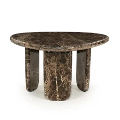 Hoge salontafel bruin marmer - Eleonora Devin