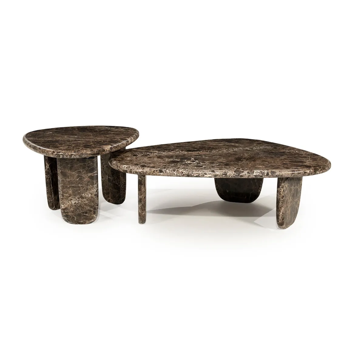 Hoge salontafel bruin marmer - Eleonora Devin