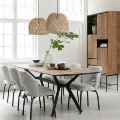 Hoge teak kast met vakken - DTP Home Metropole