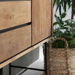 Hoge teak kast met vakken - DTP Home Metropole