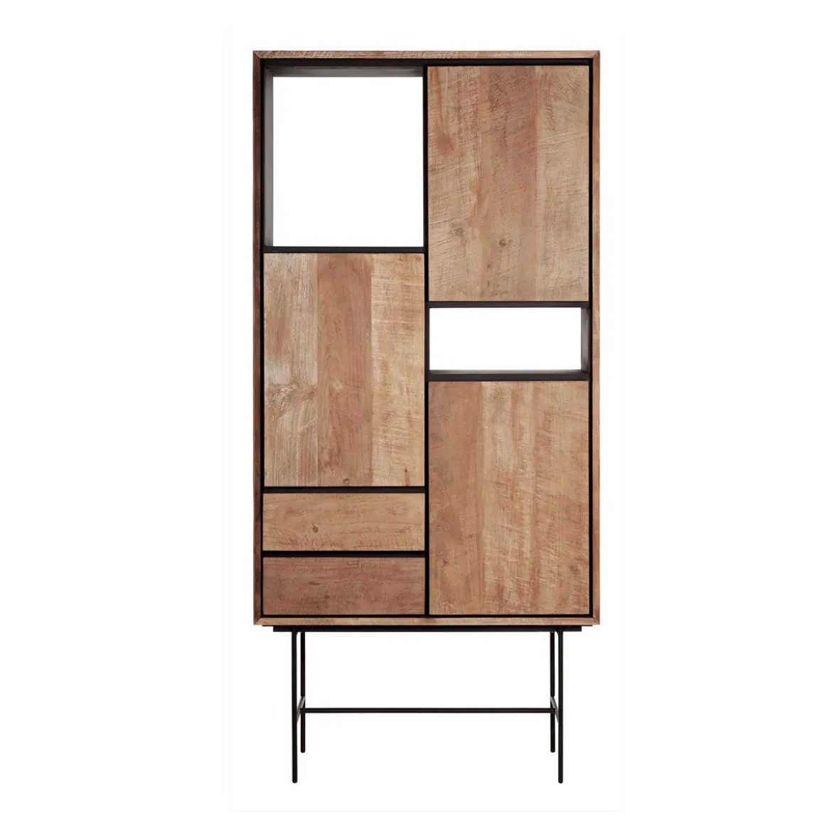 Hoge teak kast met vakken - DTP Home Metropole