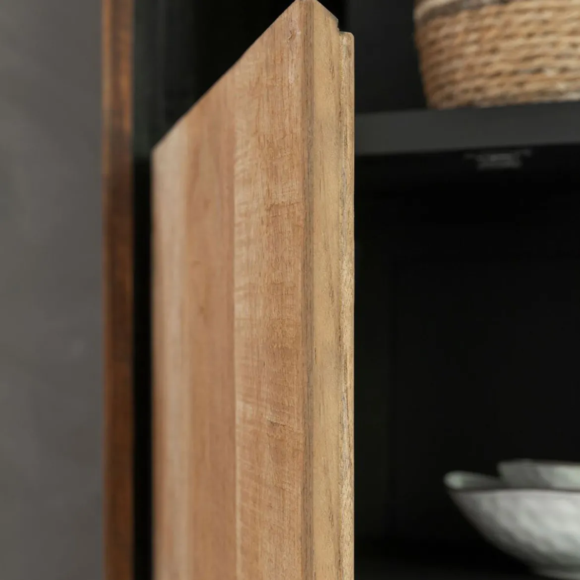 Hoge teak kast met vakken - DTP Home Metropole