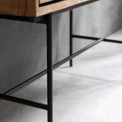 Hoge wandkast teakhout - DTP Home Metropole