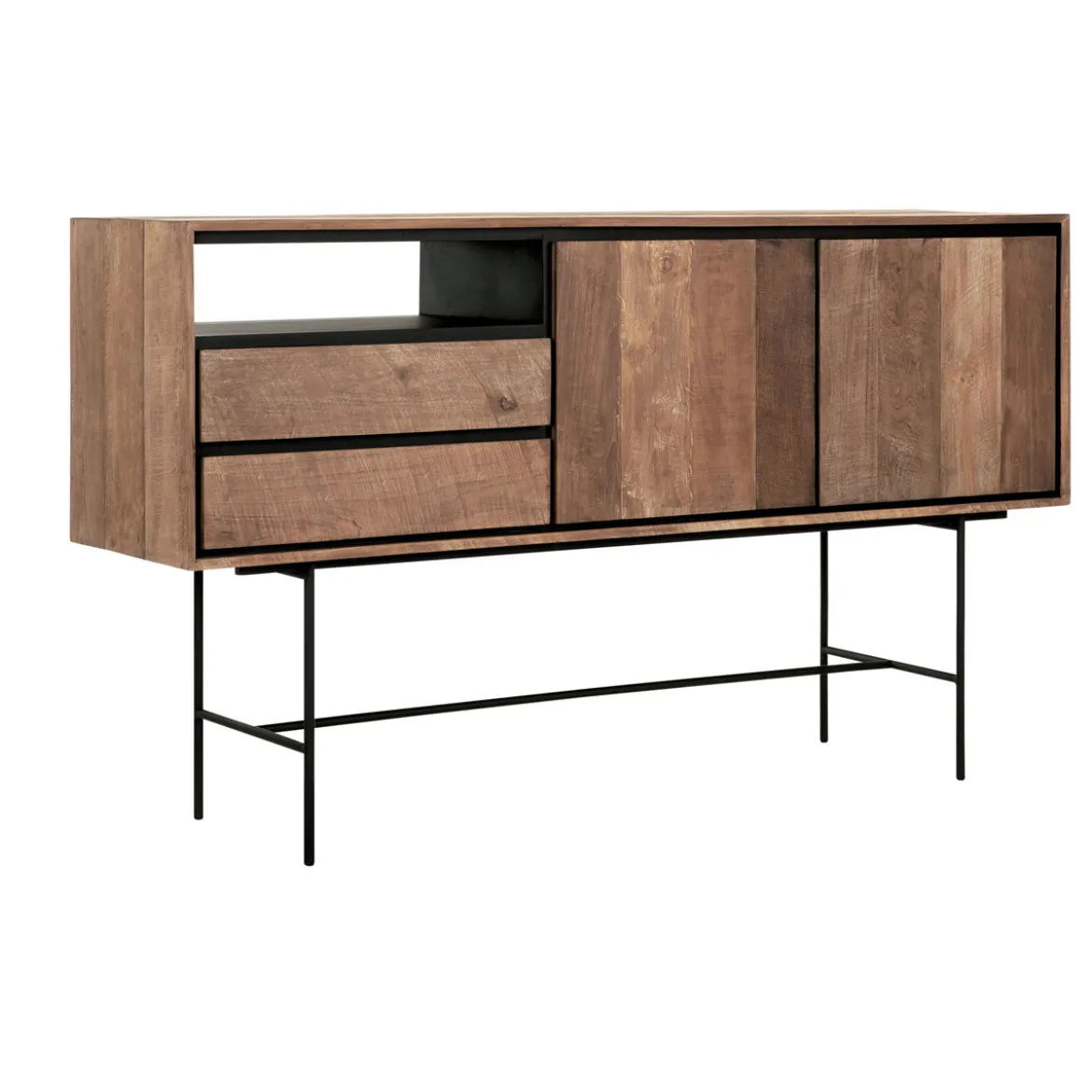 Hoog dressoir teak hout 160 cm - DTP Home Metropole