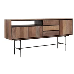 Hoog dressoir teak hout 200 cm - DTP Home Metropole