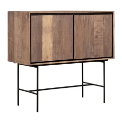 Hoog dressoir teakhout 100 cm - DTP Home Metropole
