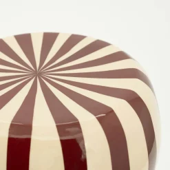 Hoogglans bijzettafel beige rood - By-Boo Candice