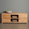 Hoog tv-meubel teak - 4 lades - 160cm - Tower Living Corona
