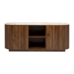 Hout dressoir met marmer - Kare Design Ruben