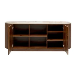 Hout dressoir met marmer - Kare Design Ruben