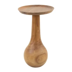 Houten bijzettafel met bolvoet - Giani Bola