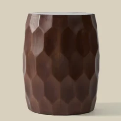 Houten bijzettafel met patroon - Bodio Miel