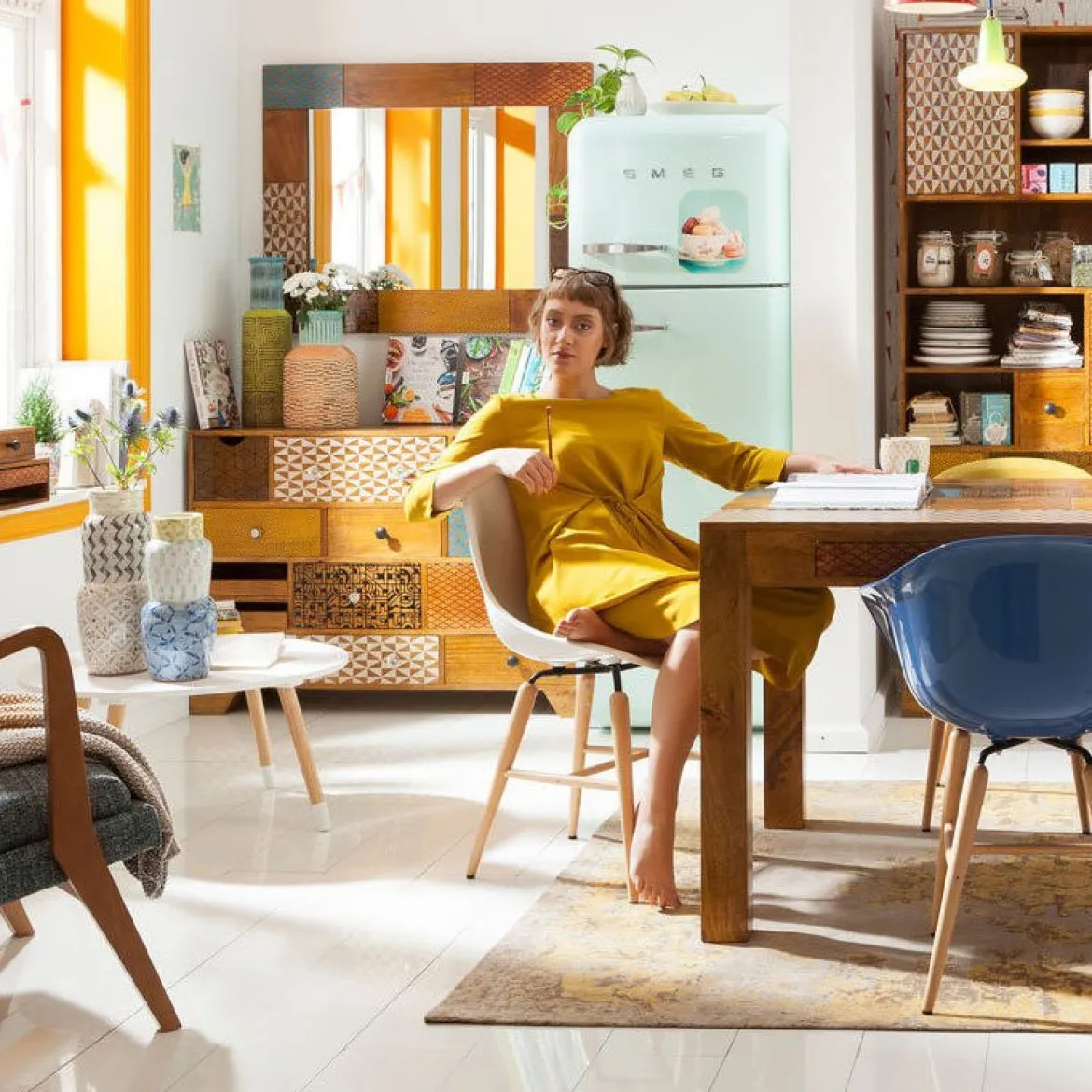 Houten design dressoir Soleil 14 - Kare Design Soleil