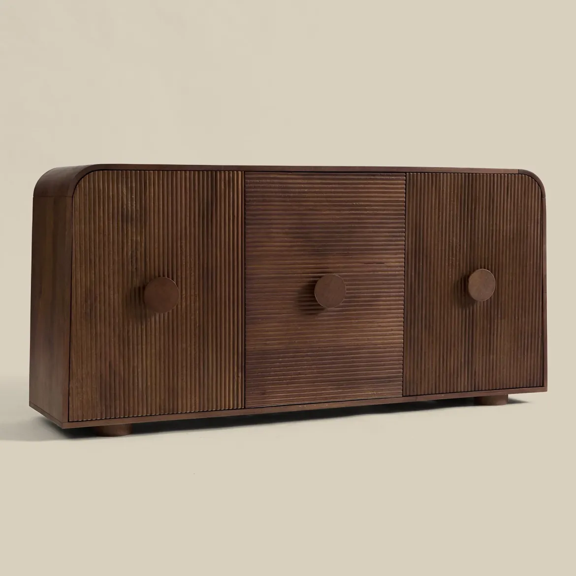 Houten dressoir met ronde hoeken - Bodio Matala