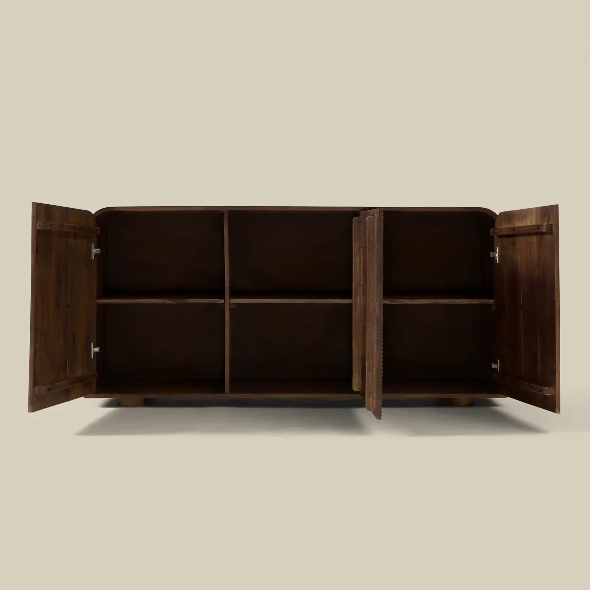 Houten dressoir met ronde hoeken - Bodio Matala