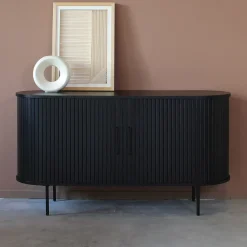 Houten dressoir zwart - Bodio Sway