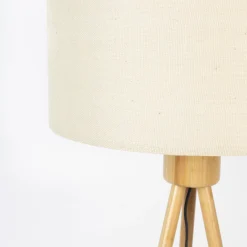 Houten driepoot vloerlamp - Zuiver Fan Bamboo