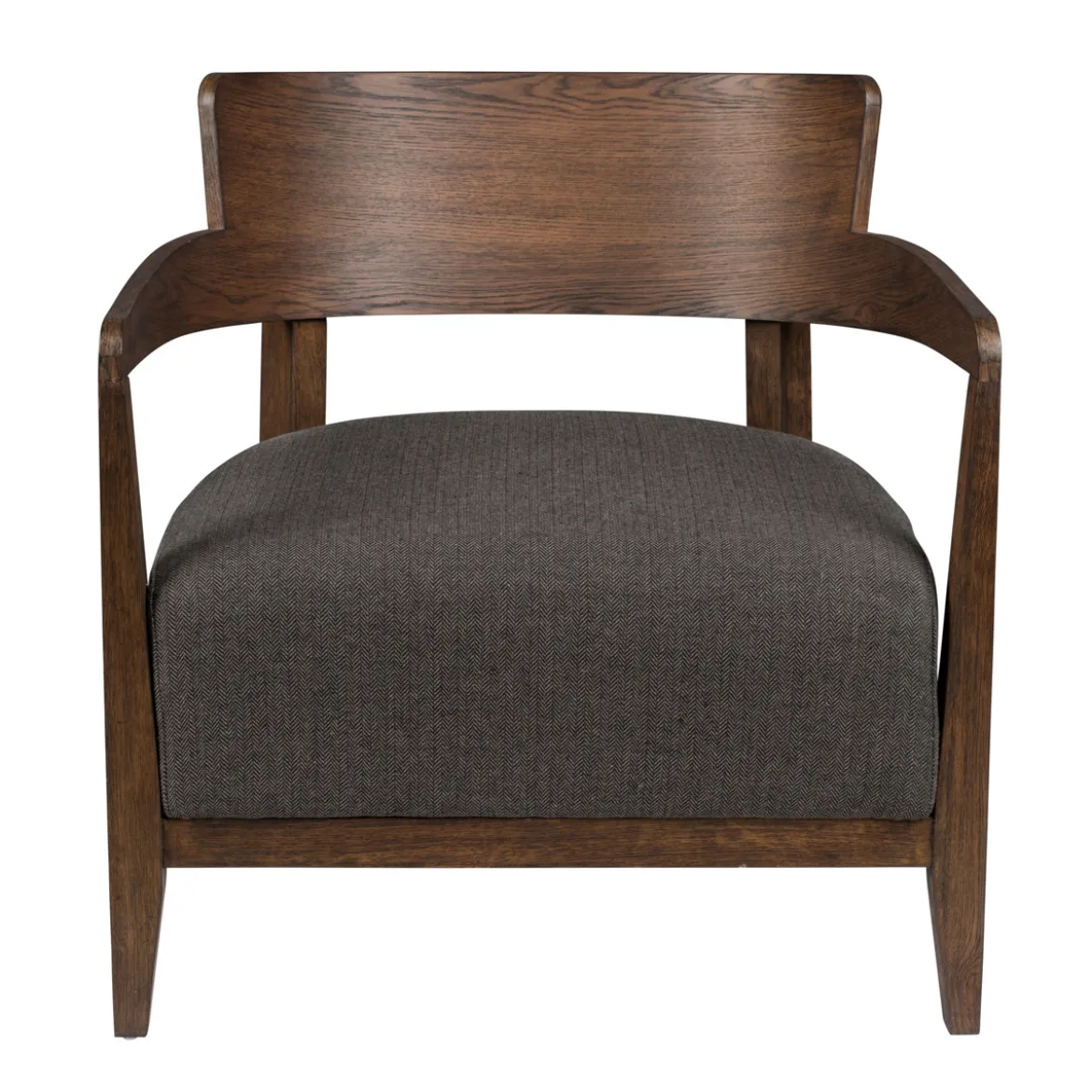 Houten fauteuil retro design - Dutchbone Duran