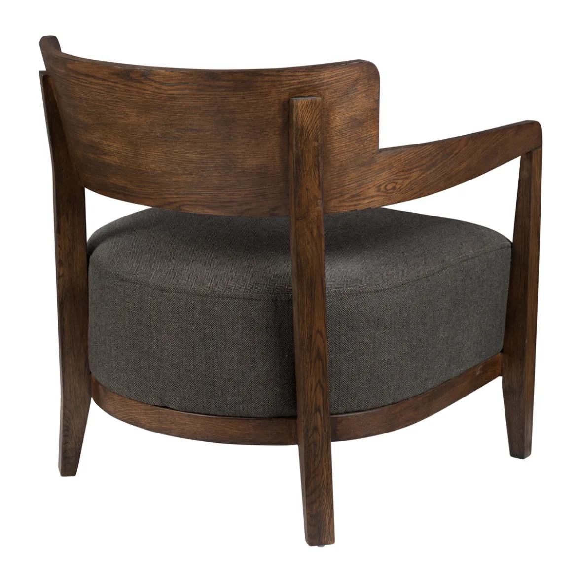 Houten fauteuil retro design - Dutchbone Duran