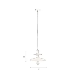 Houten hanglamp walnoot - Dutchbone Cath Walnut