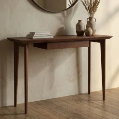 Houten kaptafel met lade vintage - Bodio Leon
