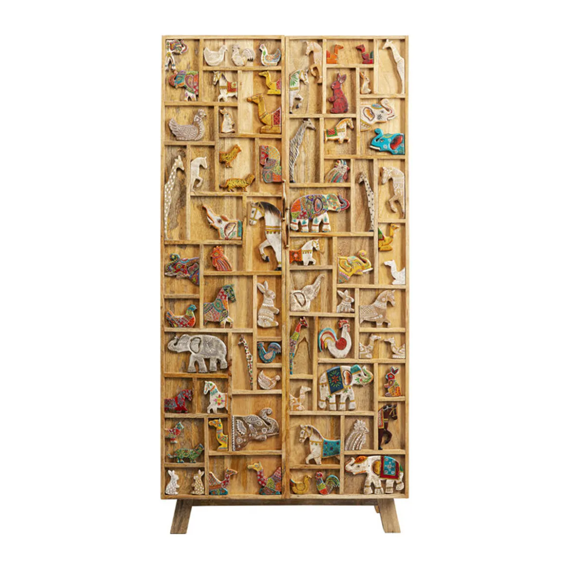 Houten kast met dieren - Kare Design Zoo