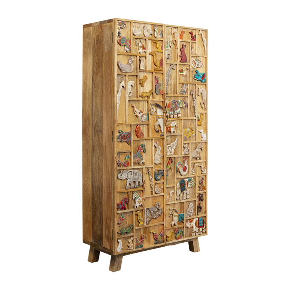 Houten kast met dieren - Kare Design Zoo