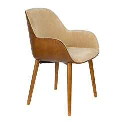 Houten kuipstoel - Dutchbone Taylor