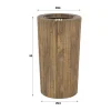 Houten paraplubak met golvend patroon - Giani Wave