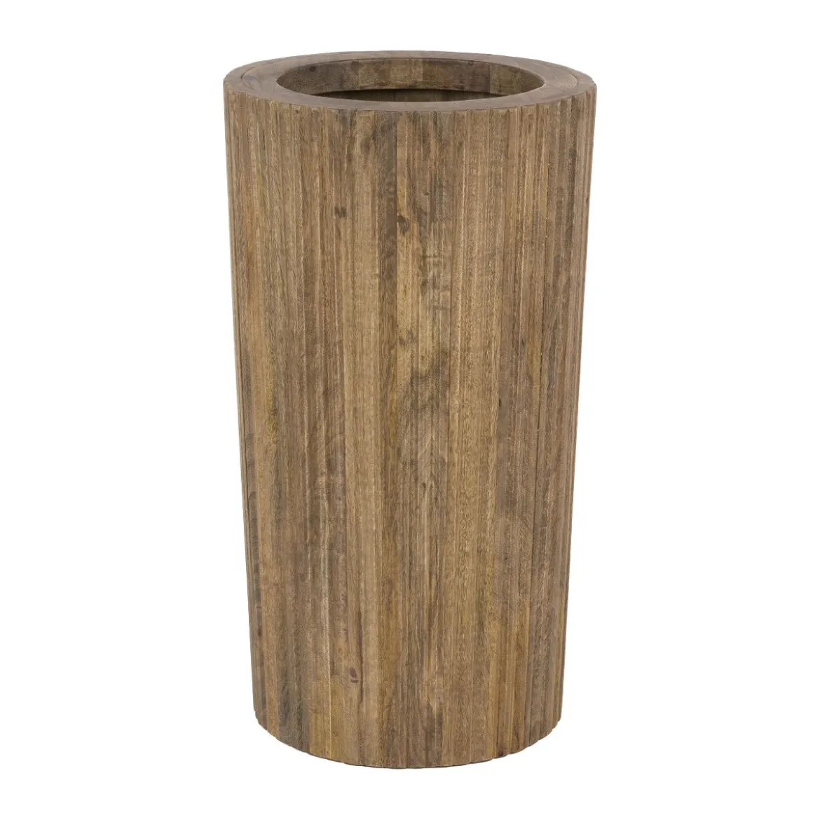 Houten paraplubak met golvend patroon - Giani Wave