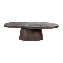 Houten salontafel organische vorm - Richmond Interiors Odile