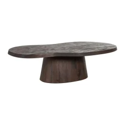 Houten salontafel organische vorm - Richmond Interiors Odile