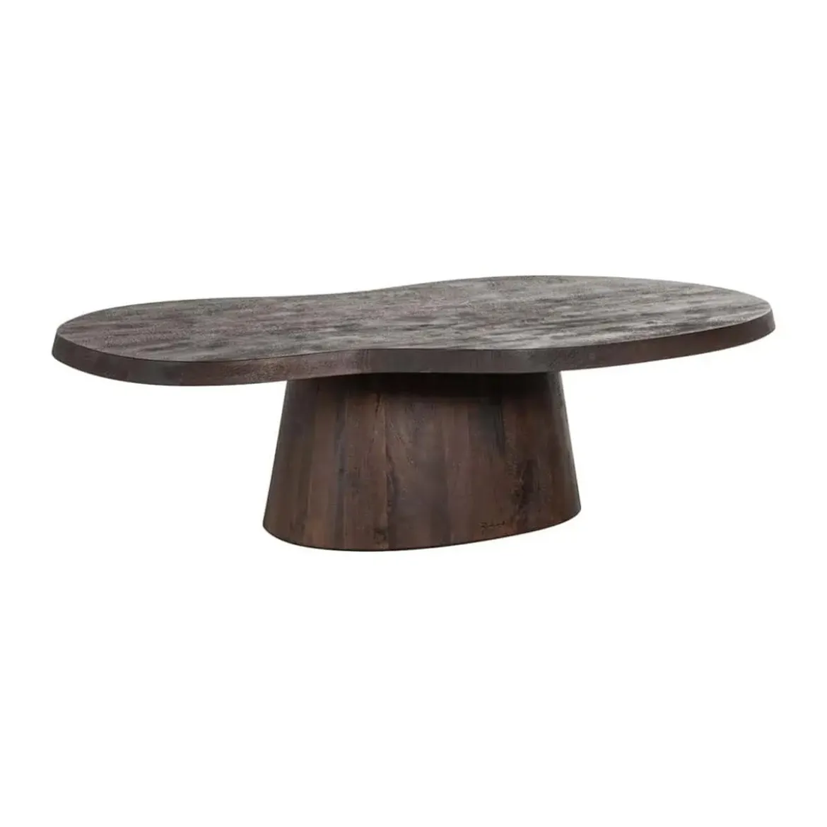 Houten salontafel organische vorm - Richmond Interiors Odile