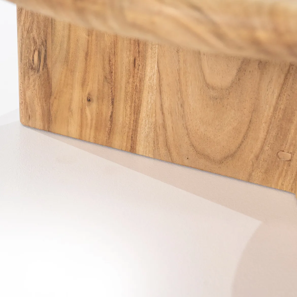 Houten salontafel rond - By-Boo Leoti