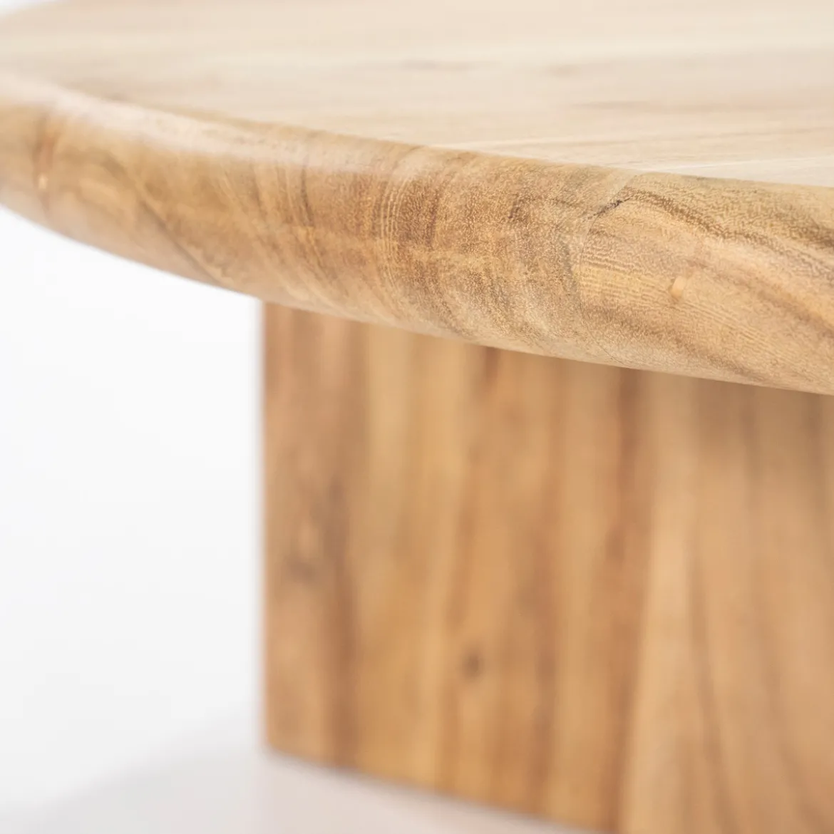 Houten salontafel rond - By-Boo Leoti
