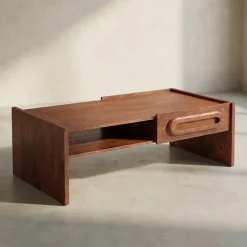 Houten salontafel vintage design - Bodio Bruce