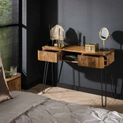 Houten sidetable met ribbels - Giani Wave