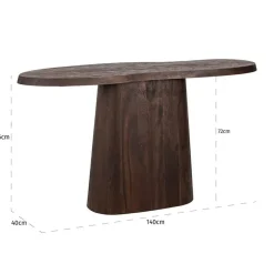 Houten sidetable organische vorm - Richmond Interiors Odile