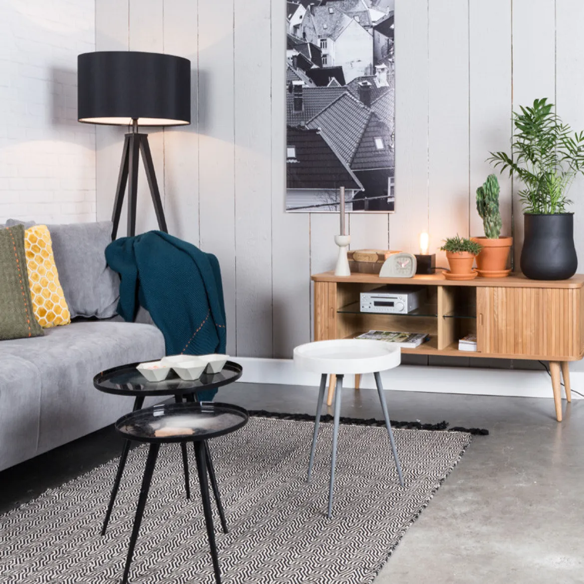 Houten tv-dressoir - Zuiver Barbier