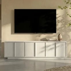 Houten tv-meubel Japandi - Bodio Shoji