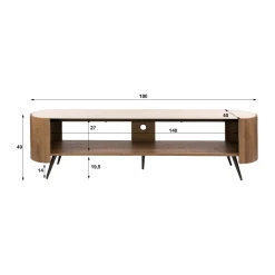 Houten TV-meubel met keramiek blad - Giani Arcus