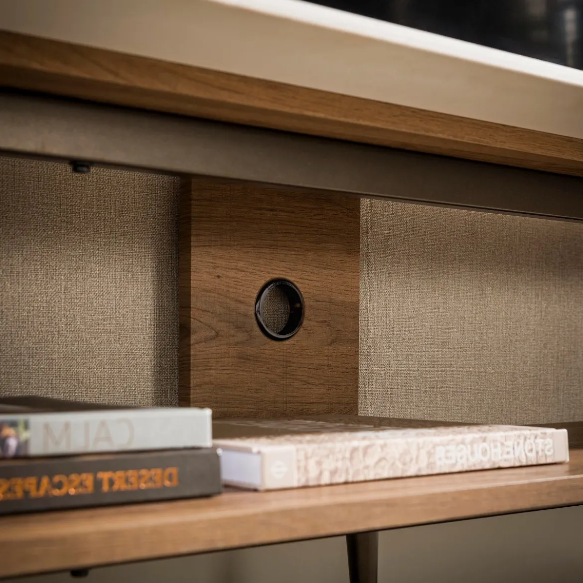 Houten TV-meubel met keramiek blad - Giani Arcus