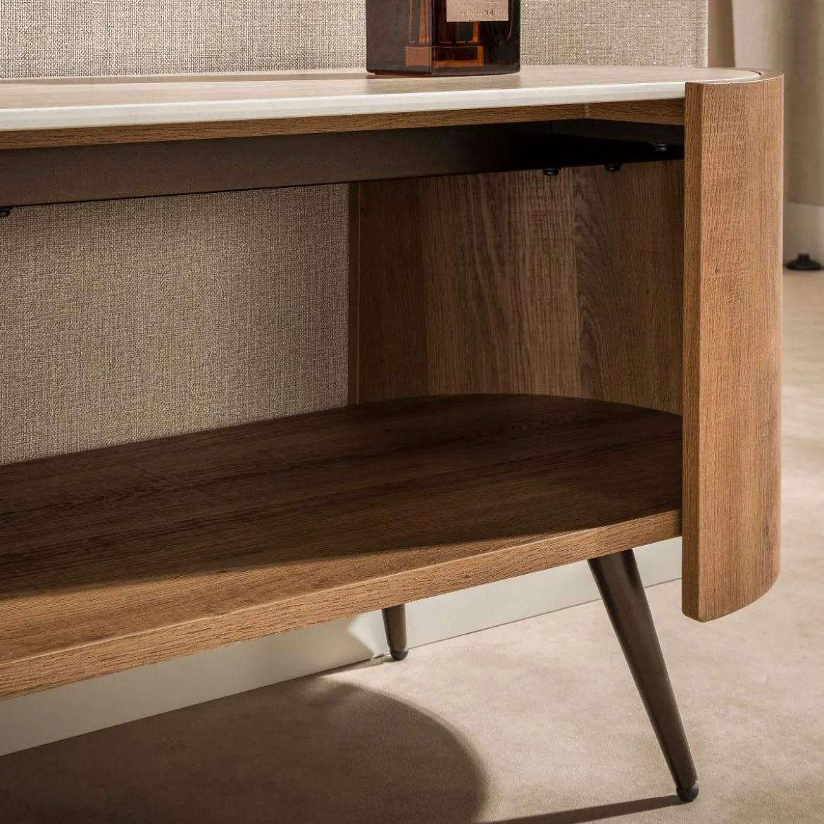 Houten TV-meubel met keramiek blad - Giani Arcus