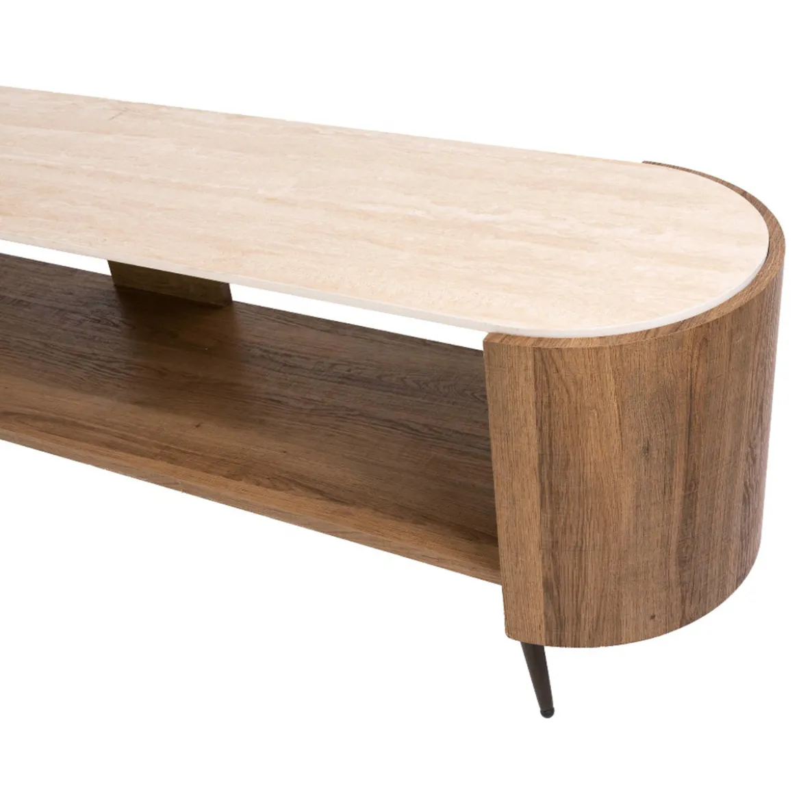 Houten TV-meubel met keramiek blad - Giani Arcus
